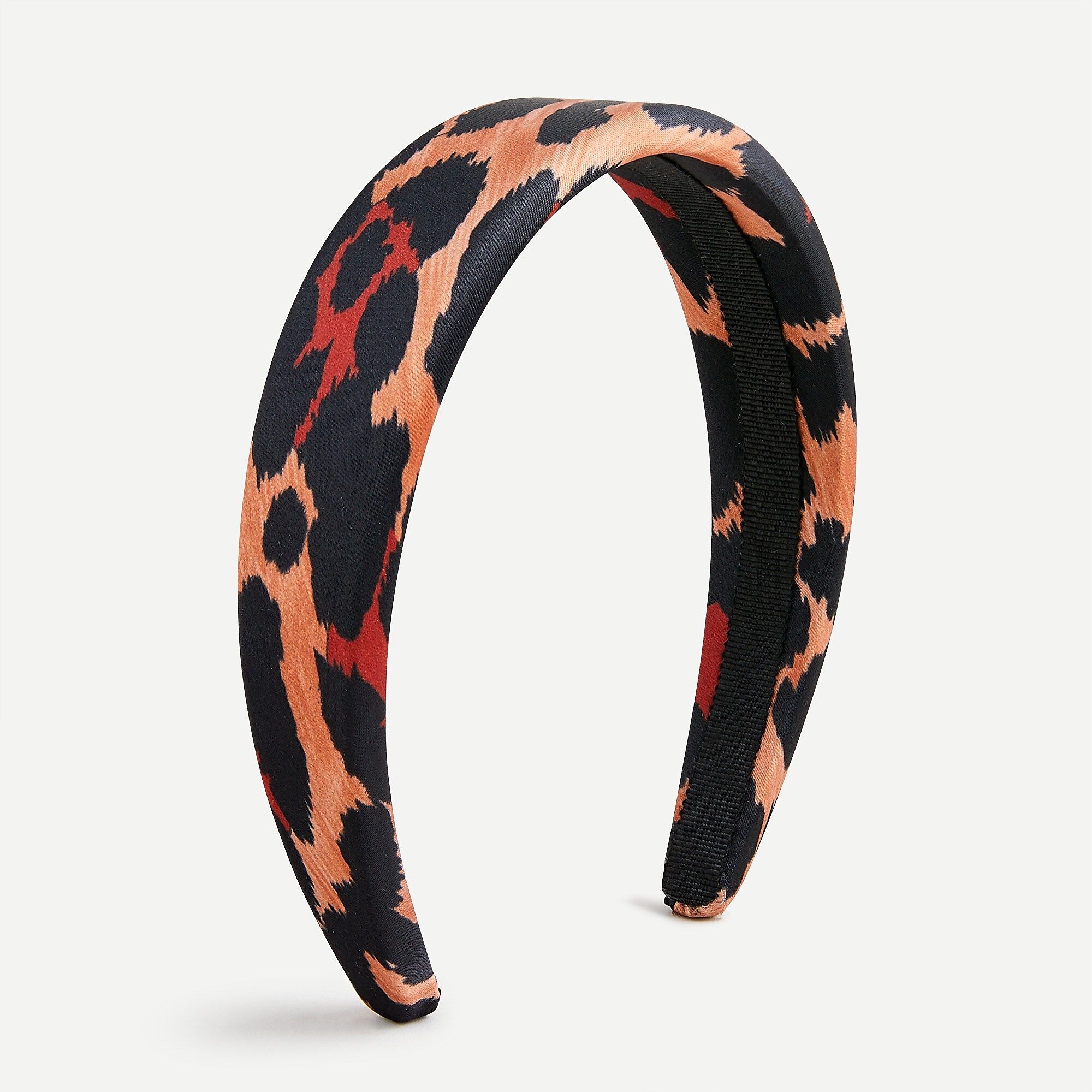 Wide headband in classic leopard print | J.Crew US