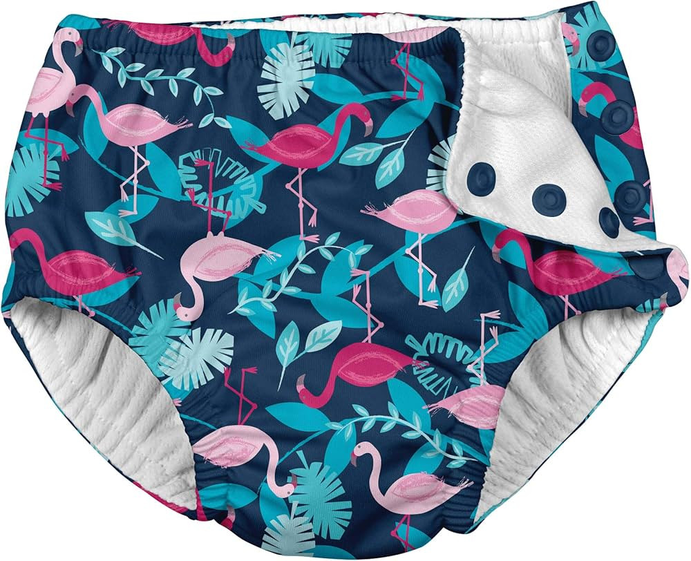green sprouts i Play Girls Swim Diaper Navy Flamingo's-12 Months | Amazon (US)