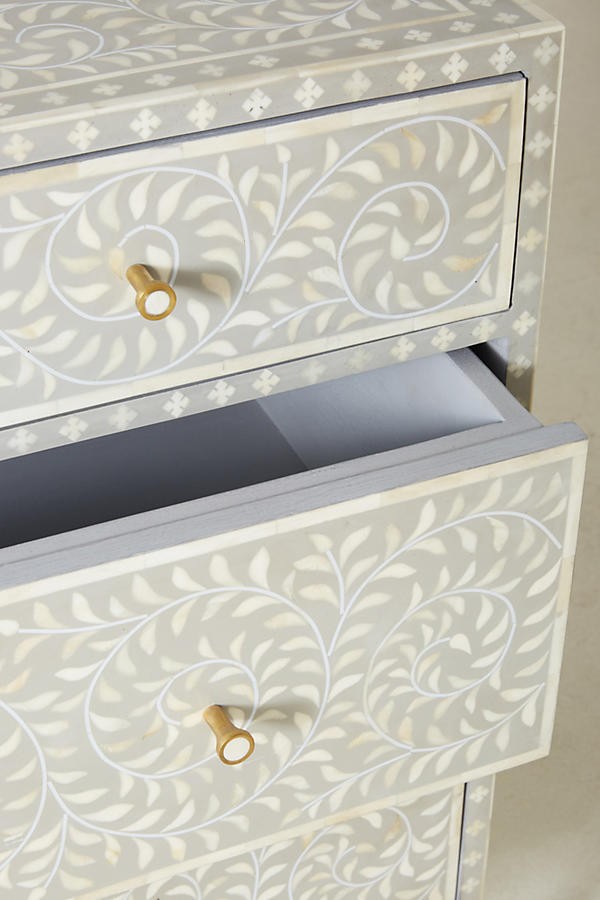 Scroll Vine Inlay Three-Drawer Dresser | Anthropologie (US)