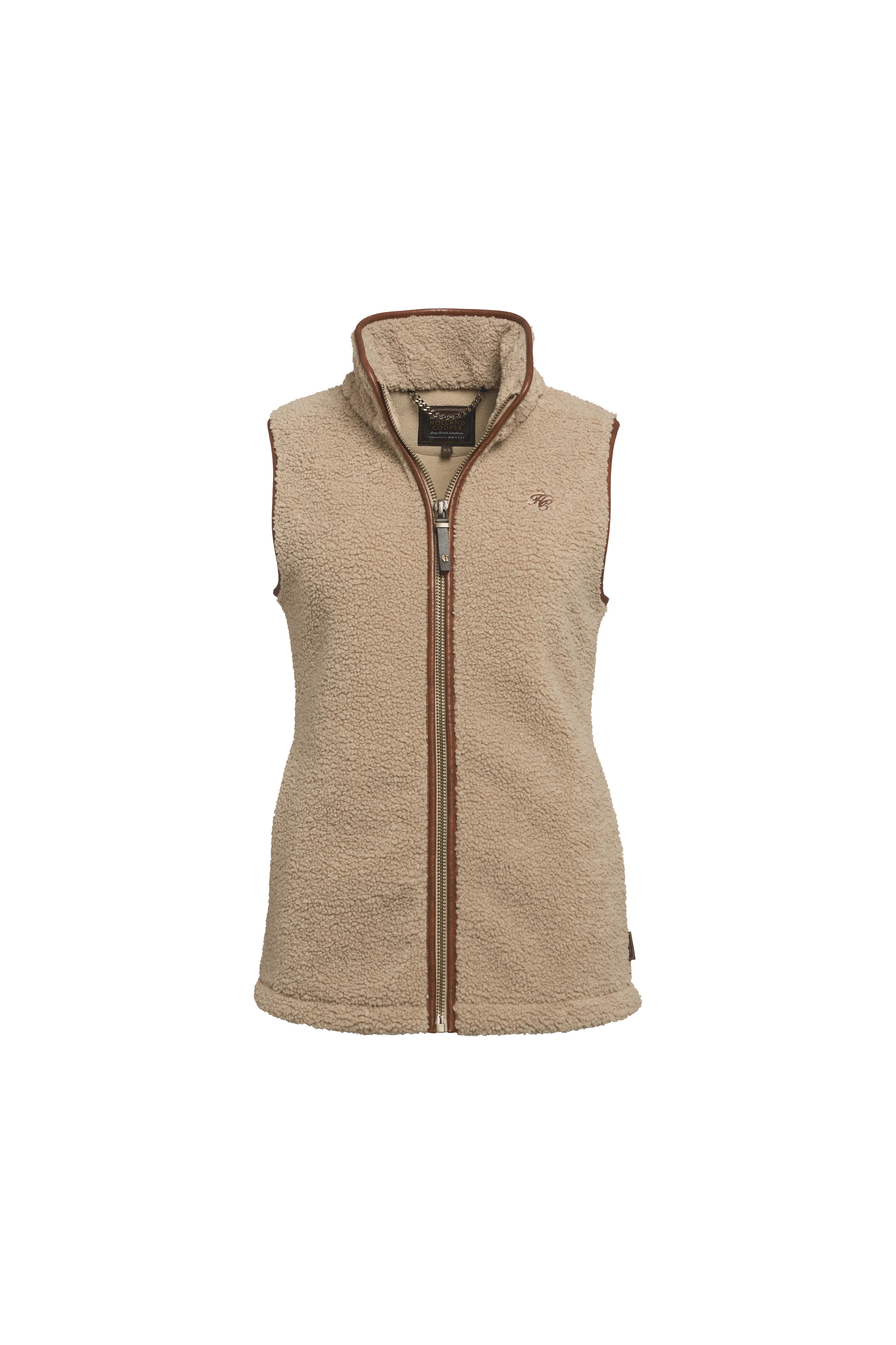 Country Fleece Gilet (Natural Borg) | Holland Cooper