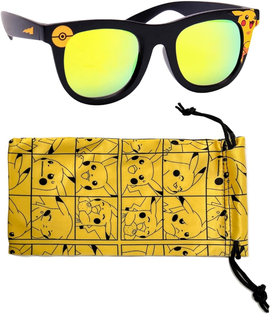 Pokemon Pikachu Sunglasses - Stylish, Comfortable & Durable UV-Protection with Soft Carrying Case... | Amazon (US)