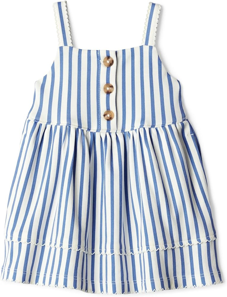 Amazon Essentials x Sofia Grainge Toddlers and Baby Girls' Cotton Casual Fit and Flare Dress | Amazon (US)