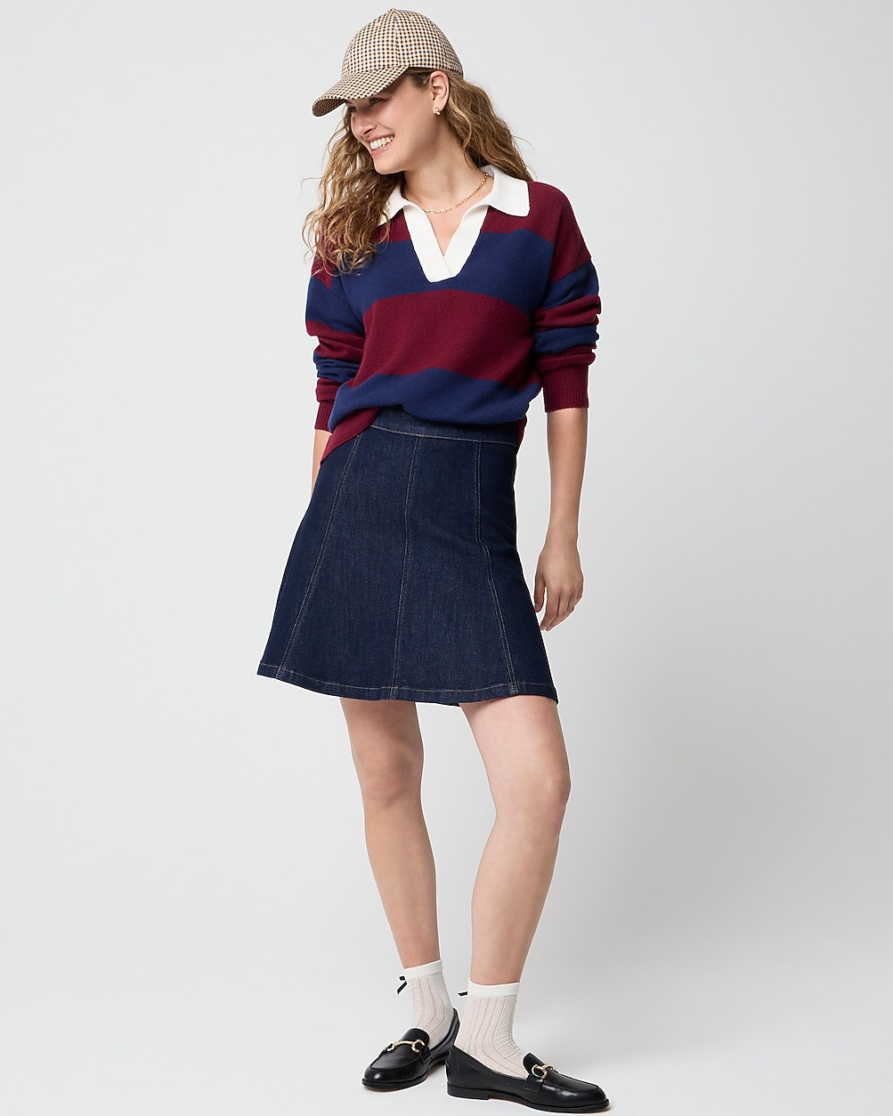 A-line denim skirt | J.Crew Factory