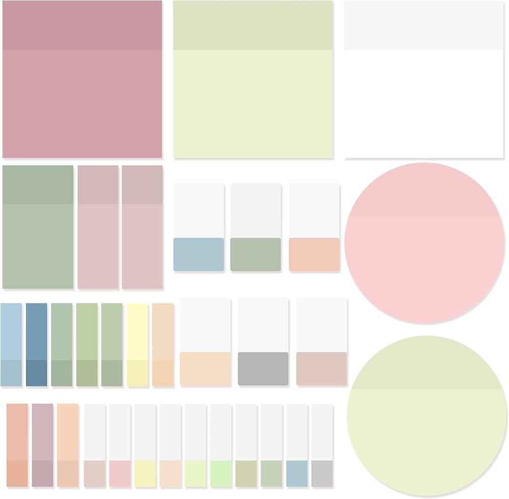 Transparent Sticky Notes,920 Sheets Waterproof Clear Sticky Notes,Clear Post It Notes Transparent... | Amazon (US)