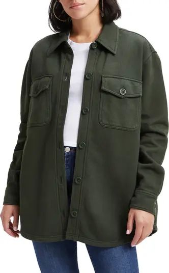 Oversize Fleece Shirt Jacket | Nordstrom