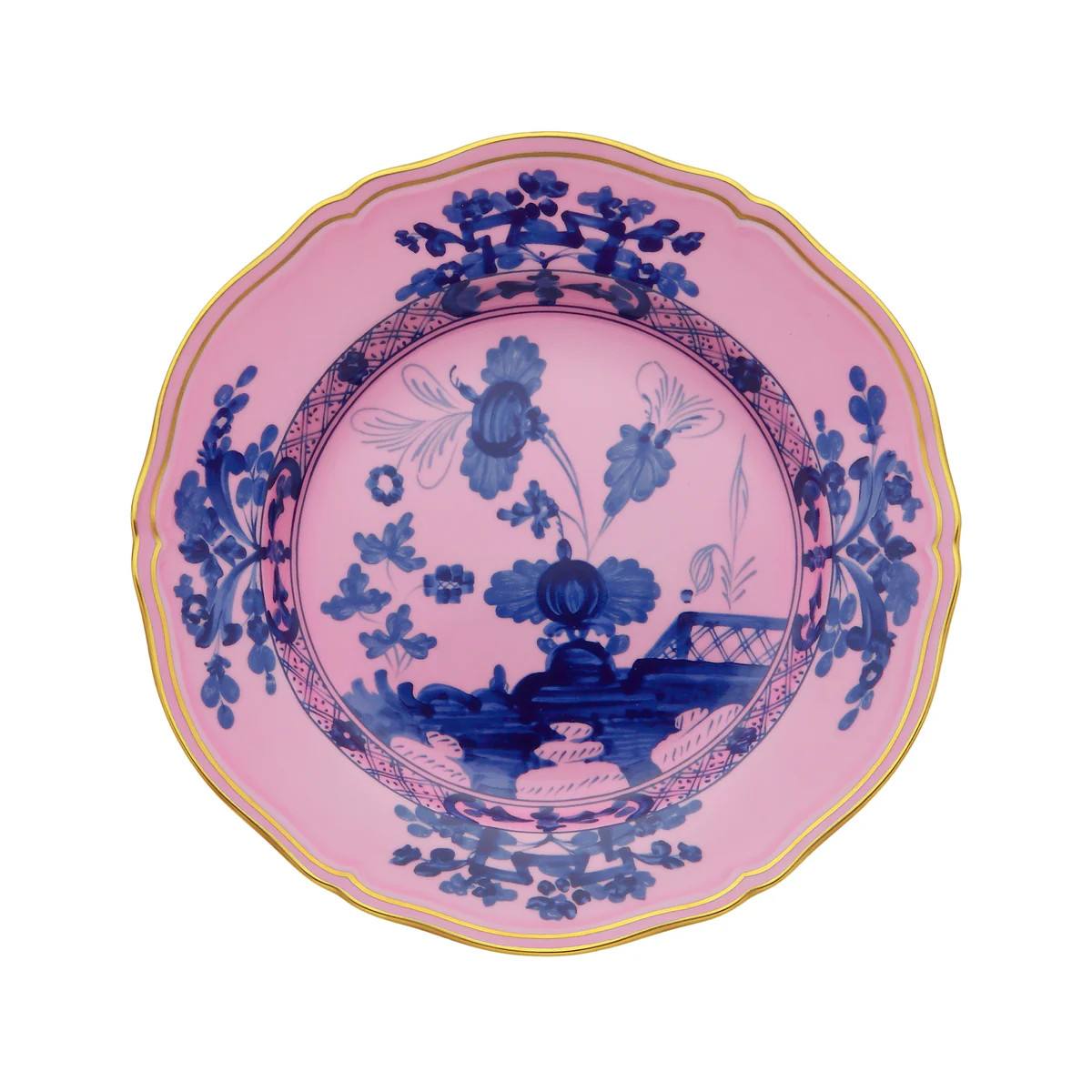 Oriente Italiano Dinner Plate in Azalea | Over The Moon