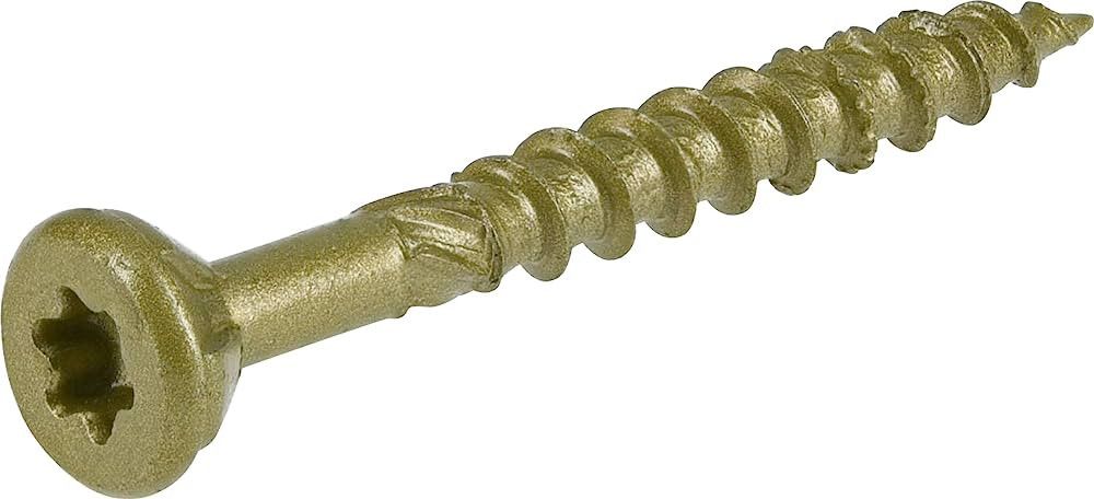 Power Pro 48595 Wood Screws, #8 x 1-1/2", Premium Outdoor Deck Screws, Rust Resistant, Epoxy Coat... | Amazon (US)