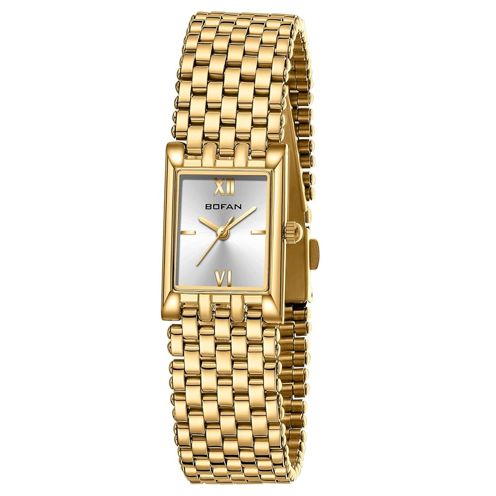 BOFAN Gold Watches for Women Luxury Ladies Quartz Wrist Watch with Stainless Steel Bracelet,Water... | Amazon (US)