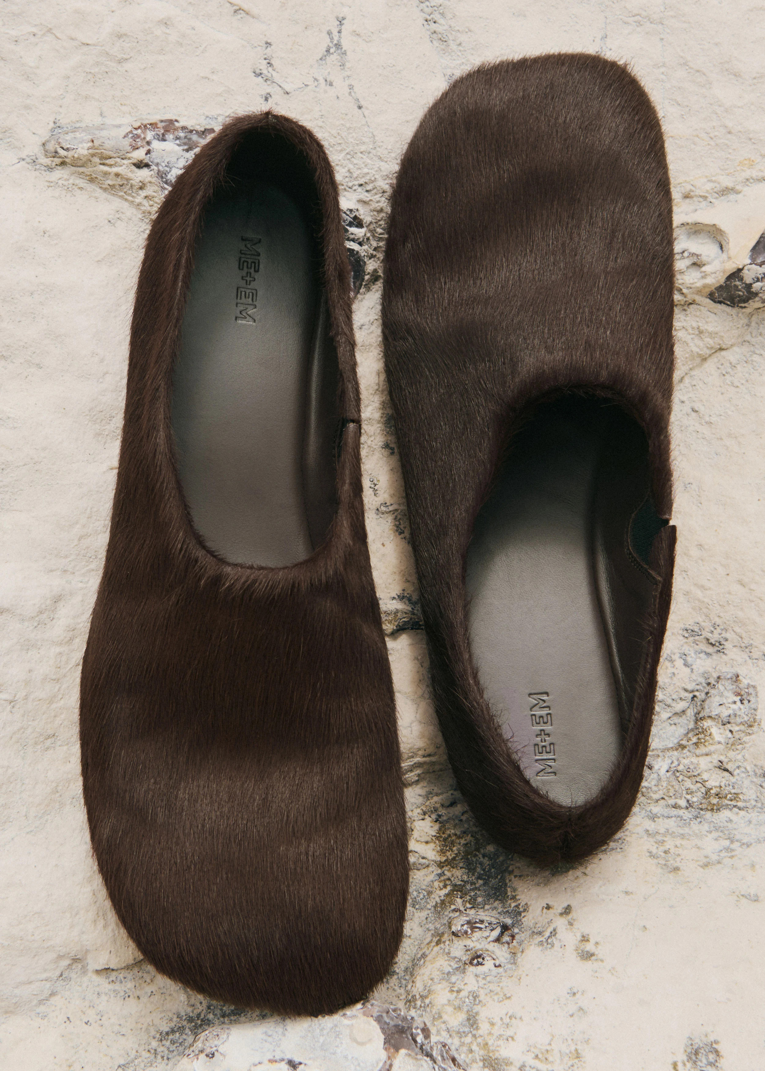 Asymmetric Slipper Italian Leather | ME+EM US