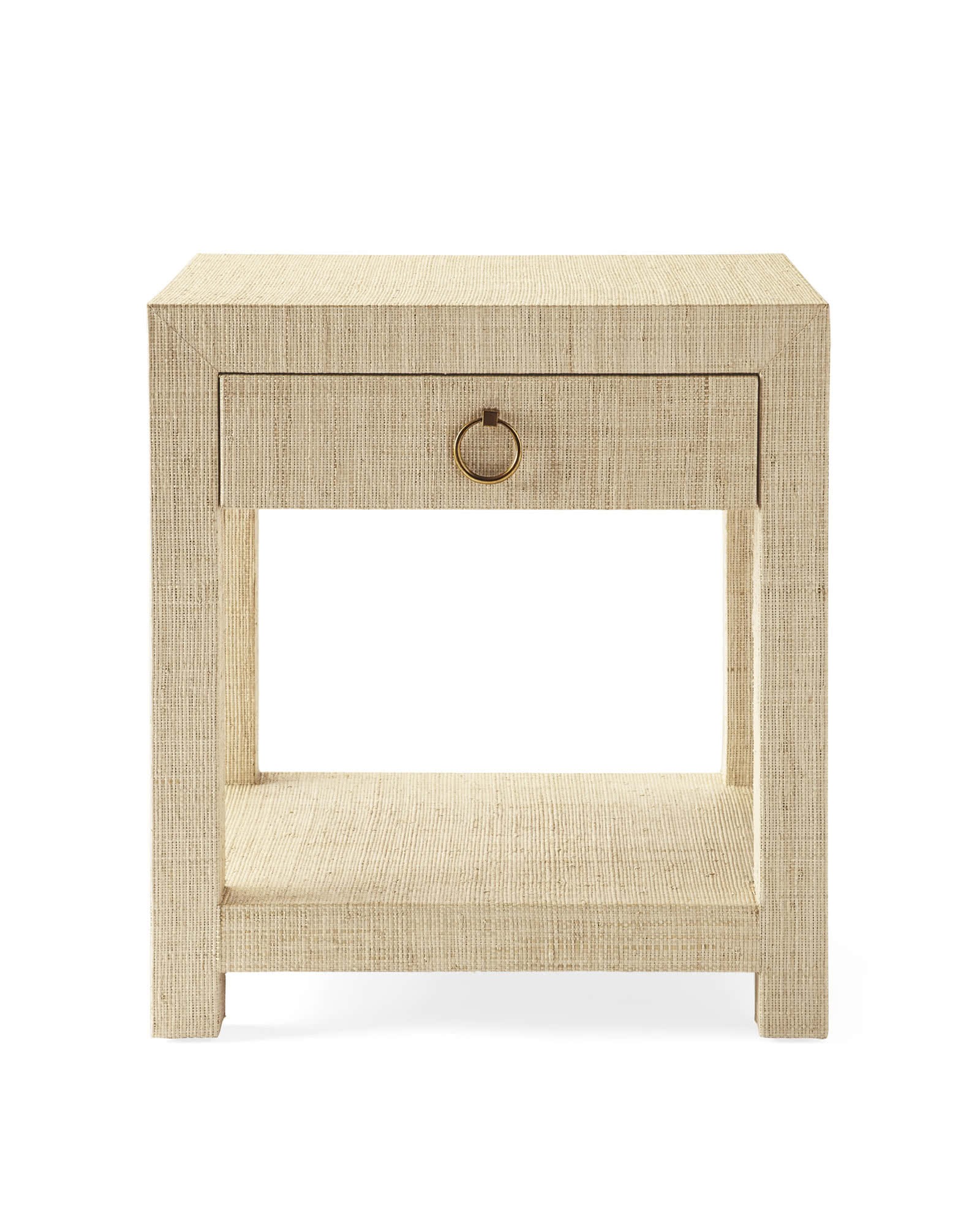 Blake Raffia 1-Drawer Nightstand | Serena and Lily