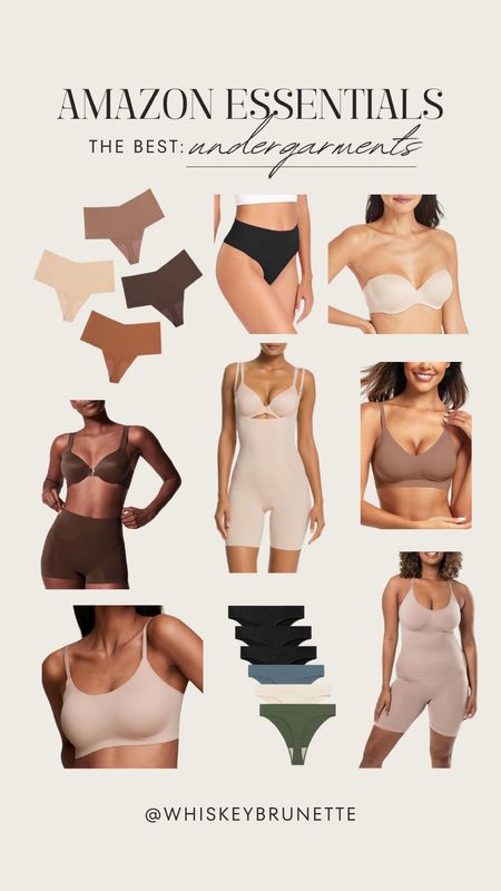Amazon undergarments that are top sellers! The perfect neutral bras and panties for spring. 

#LTKstyletip #LTKmidsize #LTKfindsunder50