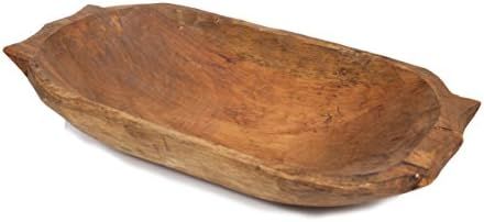 Deep Wooden Dough Bowl w/ Handles-Batea by Mexican Imports | Amazon (US)