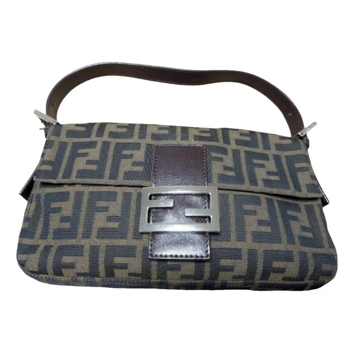 Baguette cloth handbag Fendi Brown in Cloth - 35476641 | Vestiaire Collective (Global)