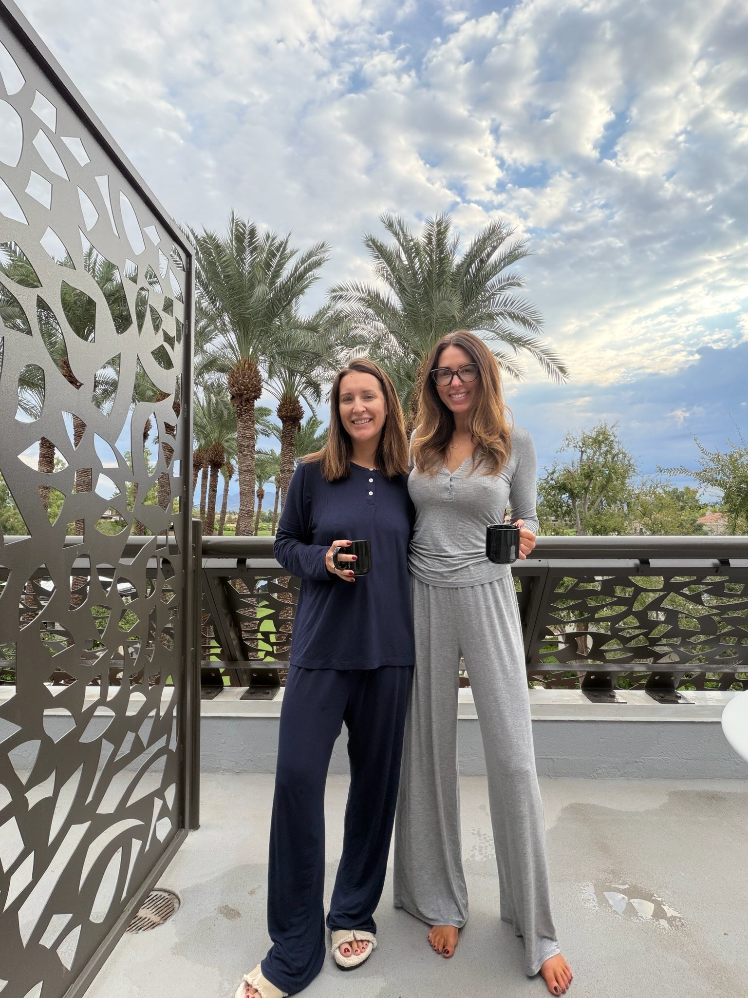 Our Amazon pajamas! My navy set is a look for less for Tommy John second skin, wore them in the hospital postpartum and still love therm  now. I sized up to Medium. Whitney’s set is a look for less for Negative and comes in 3 lengths! So soft and buttery

#LTKootd #LTKgrwm #LTKBump
