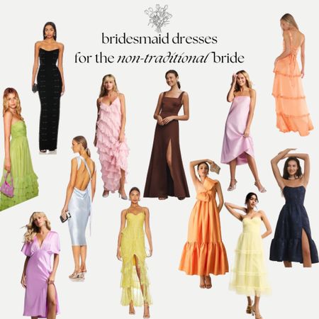Dresses I sent to my bridesmaids for inspo💗