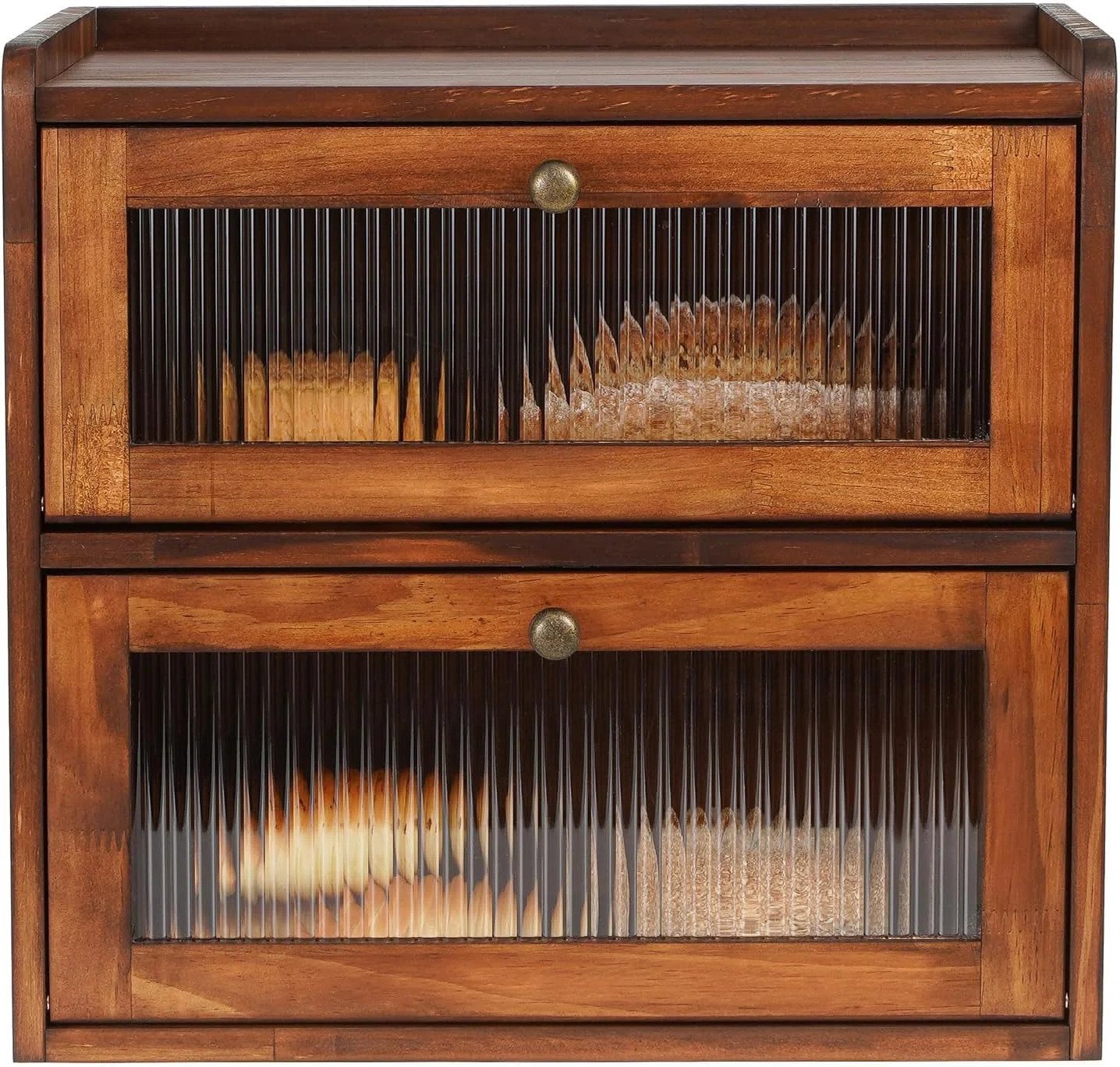 One Allium Way® Bread Box For Kitchen Countertop Wooden Bread Storage Container Bin,Brown | Wayf... | Wayfair North America