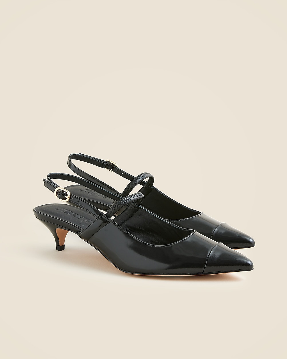 Robin Mary Jane kitten heels in spazzolato leather | J. Crew US