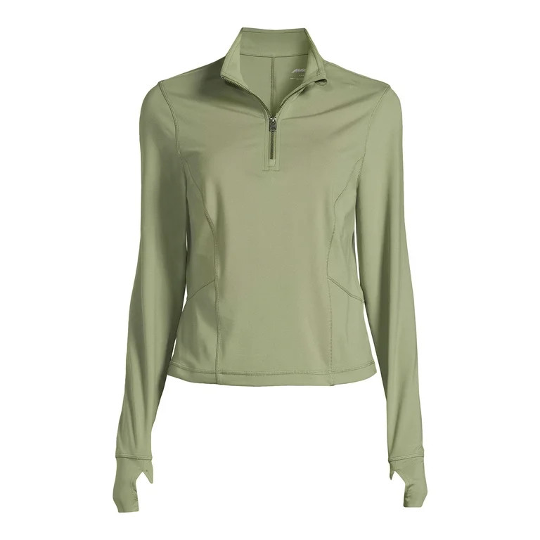 Avia Women's Pullover Quarter Zip Jacket, Sizes XS-XXXL - Walmart.com | Walmart (US)