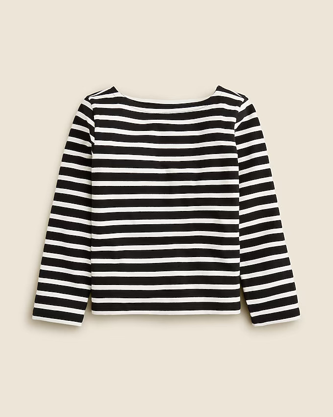 Classic mariner cloth boatneck T-shirt in stripe | J. Crew US