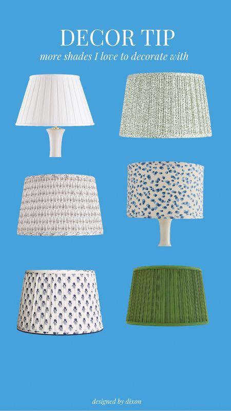 Changing up a lamp shade can dramatically improve the look of the lamp. It adds personality and style!