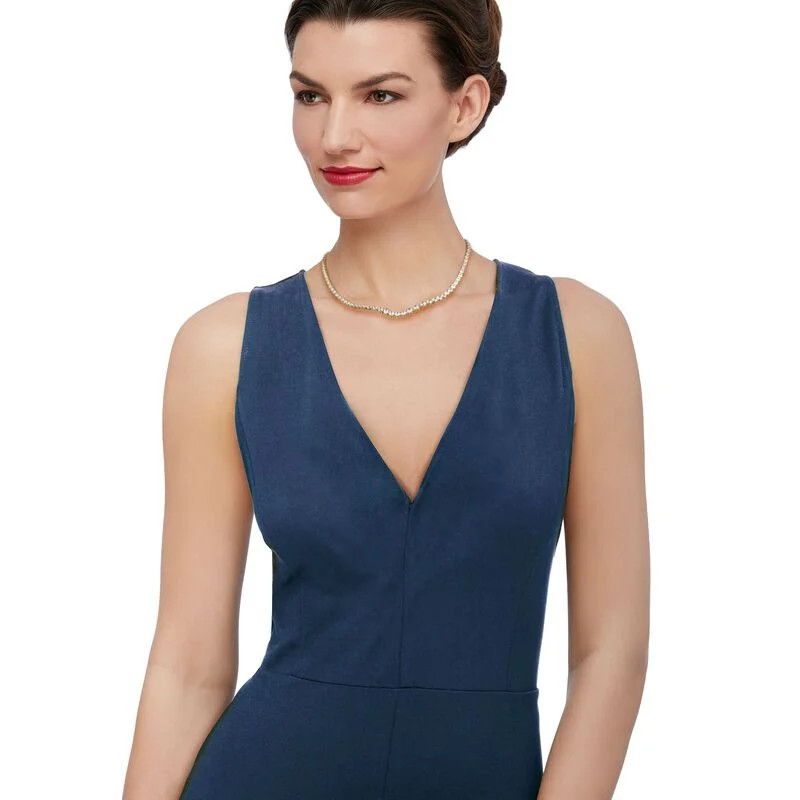 20.00 ct. t.w. Graduated CZ Tennis Necklace in 14kt Gold Over Sterling | Ross-Simons