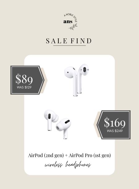 Apple AirPod and AirPod Pro are on sale at Target!


Wireless headphones, Black Friday deals, tech deals, gift idea, office

#LTKunder100 #LTKsalealert #LTKCyberweek