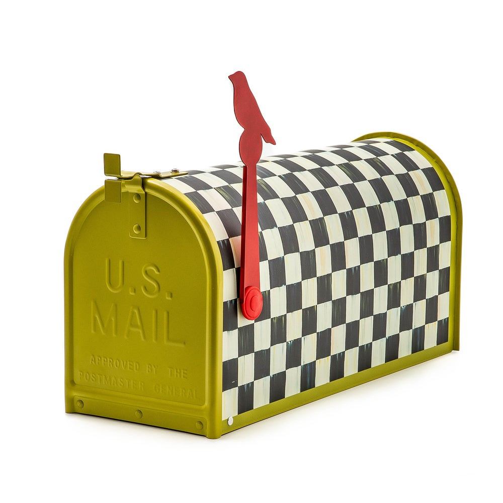Courtly Check Mailbox | MacKenzie-Childs