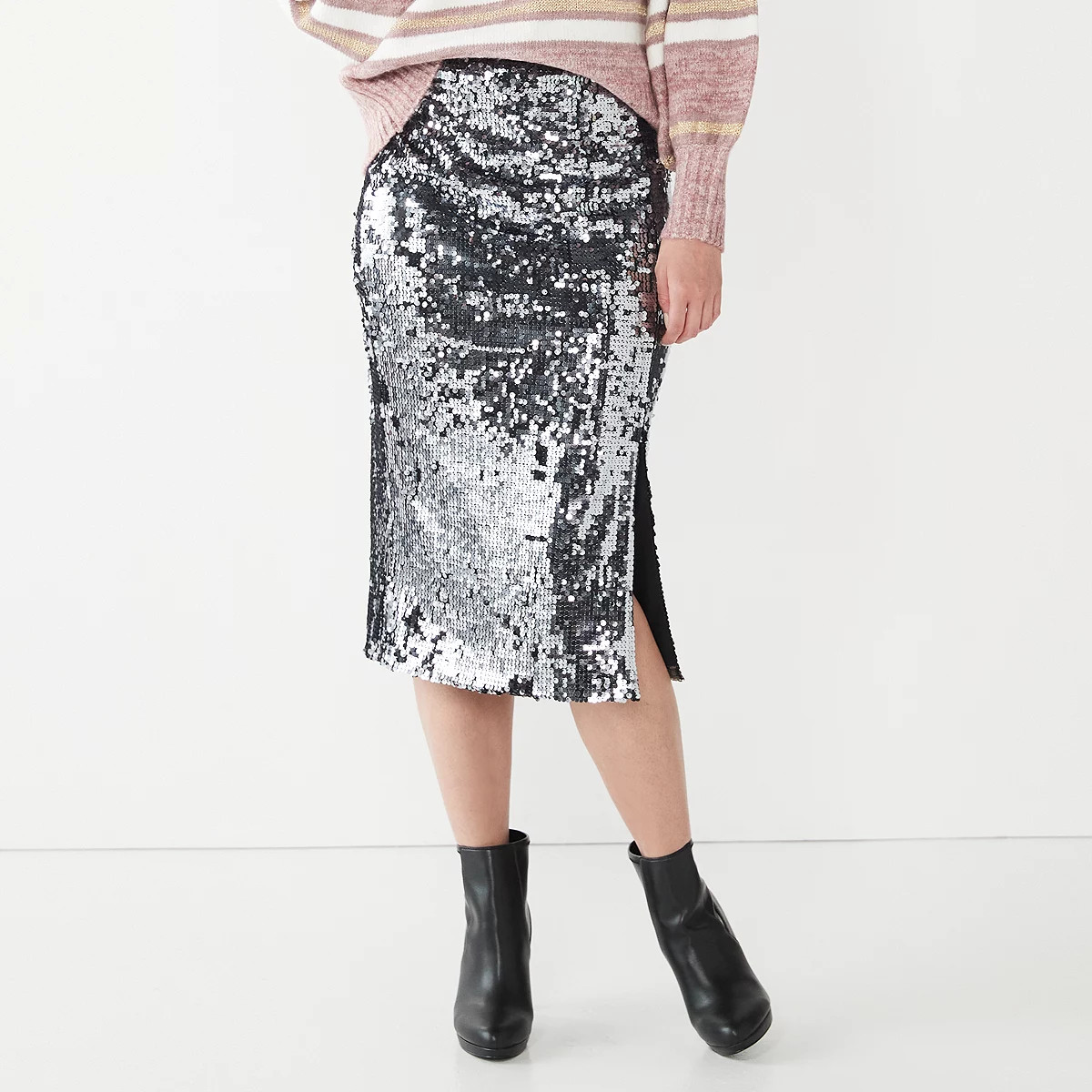 Women's Nine West Sequin Midi Skirt | Kohl's
