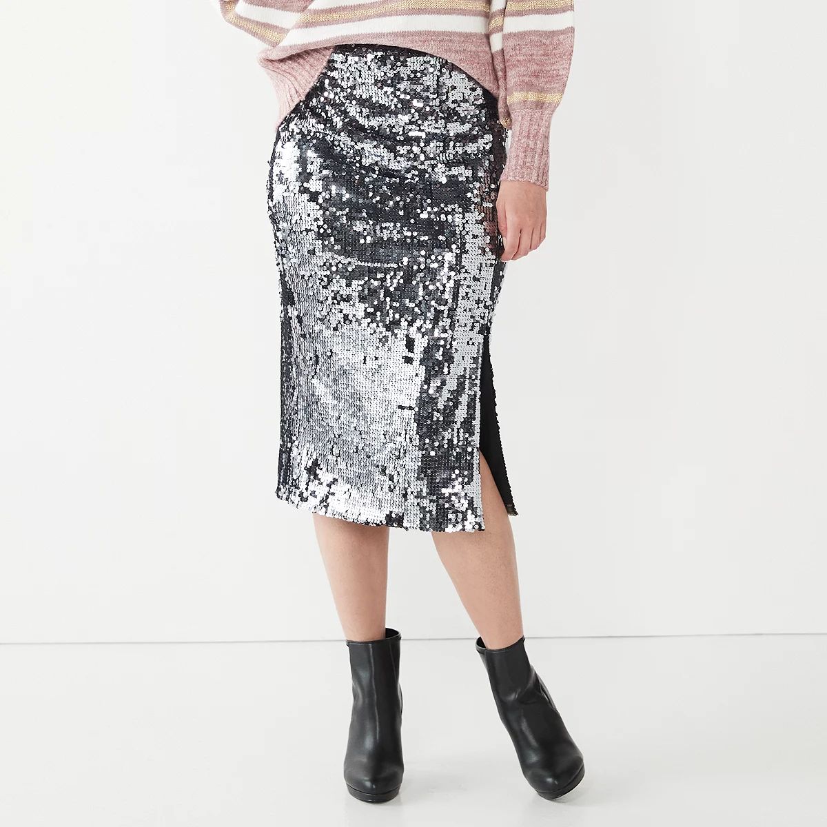 Women's Nine West Sequin Midi Skirt | Kohl's