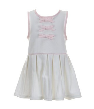 x The Broke Brooke Little Girls 2T-6X Mignonne Bow Detail Pleated Tennis Dress | Dillard's