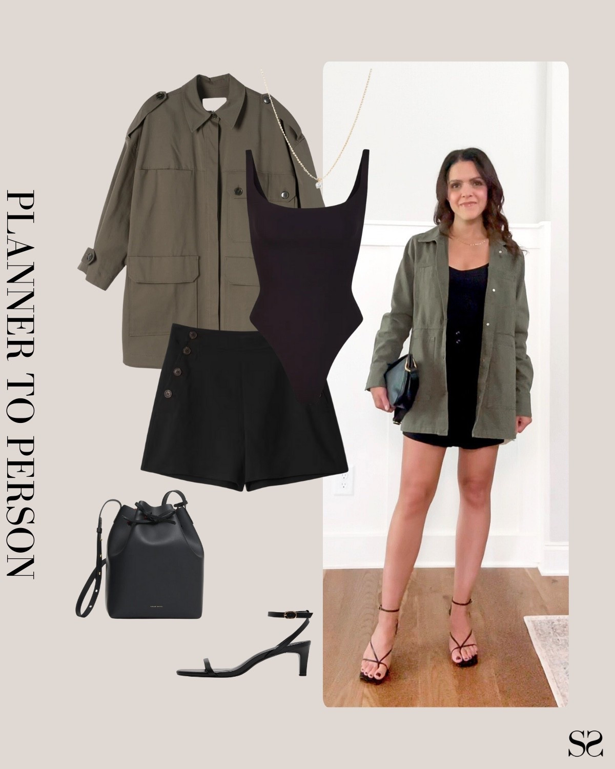 Planner to person | Monthly outfit planner AUGUST: Summer looks, saved + styled outfit inspo | utility jacket, black shorts, black bodysuit, heels

#summeroutfit #datenightoutfit


#LTKStyleTip