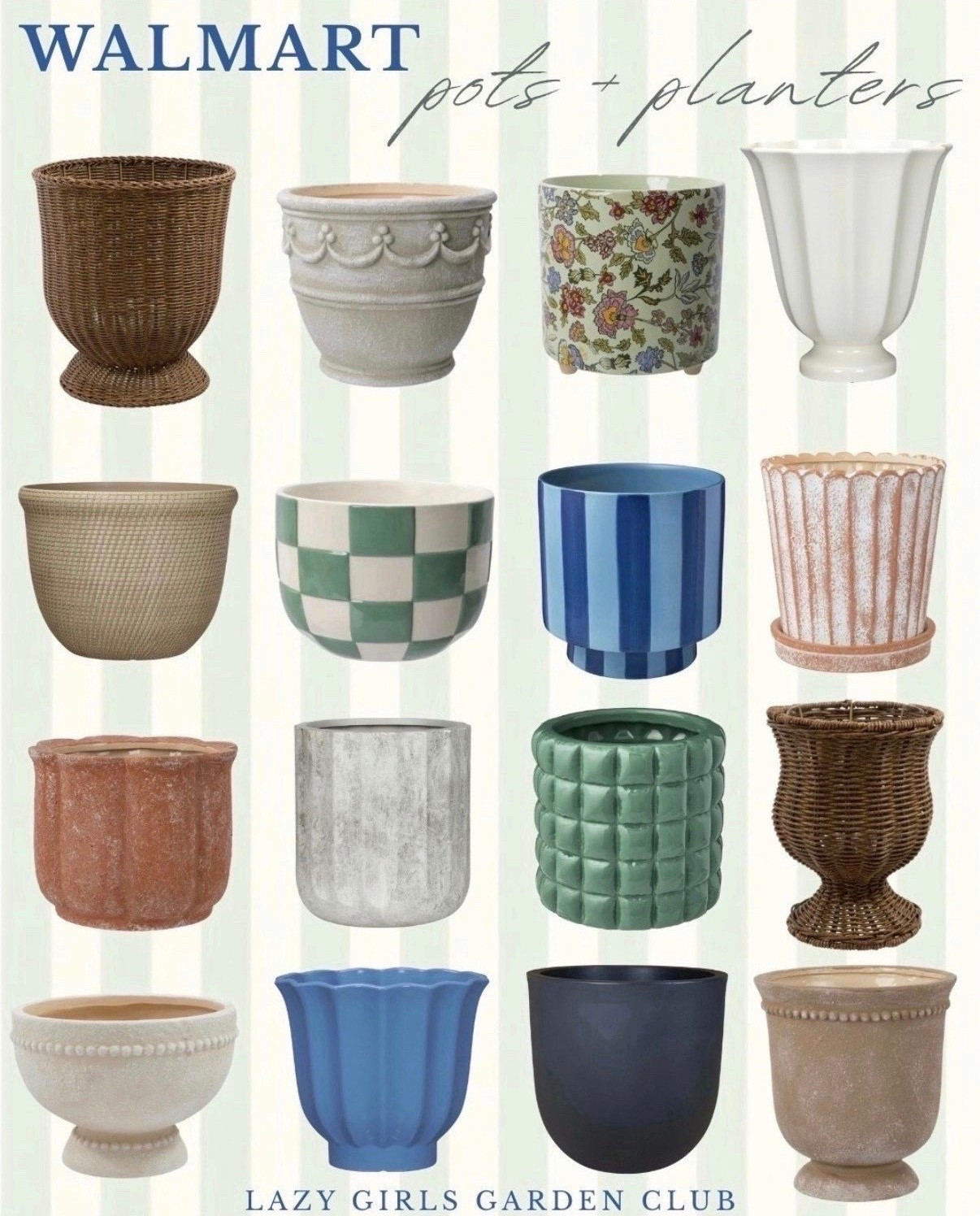 Walmart pots and planters for the spring 🌸

#LTKSeasonal #LTKHome #LTKSaleAlert