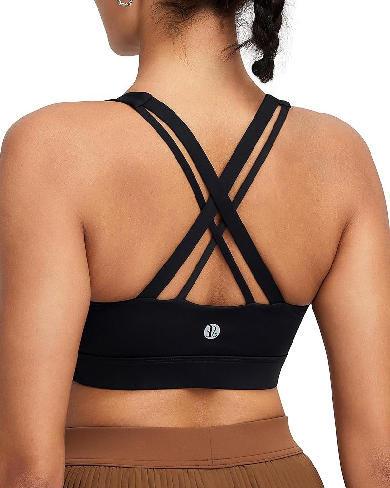 RUNNING GIRL High Impact Sports Bra for Women,Criss-Cross Back Top with Moulded Cups Womens Sport... | Amazon (US)