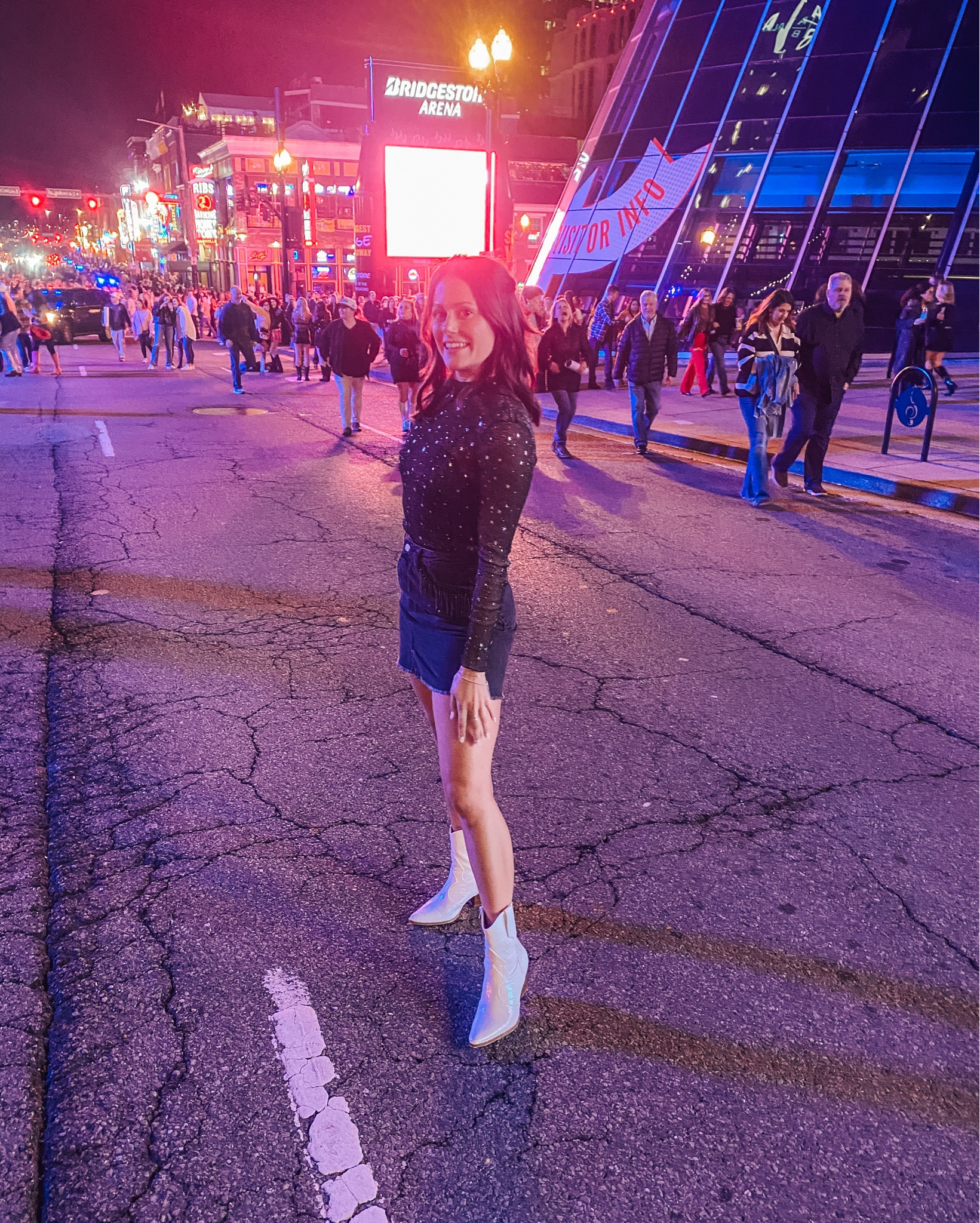 The perfect sparkly concert outfit DOES exist 🤩
I wore this to the Kelsea Ballerini  concert in Nashville and got so many compliments!! 💖
These shoes are my favorite western pair that I own, and they can go with so many outfits! 
The skirt is the best part of this outfit! It had a rhinestone detailing in the pockets that is subtle but stunning! ✨

#LTKPetite #LTKFindsUnder50 #LTKStyleTip