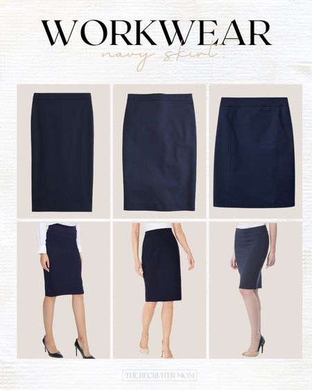 Navy workwear skirts 

#LTKworkwear #LTKstyletip #LTKSeasonal