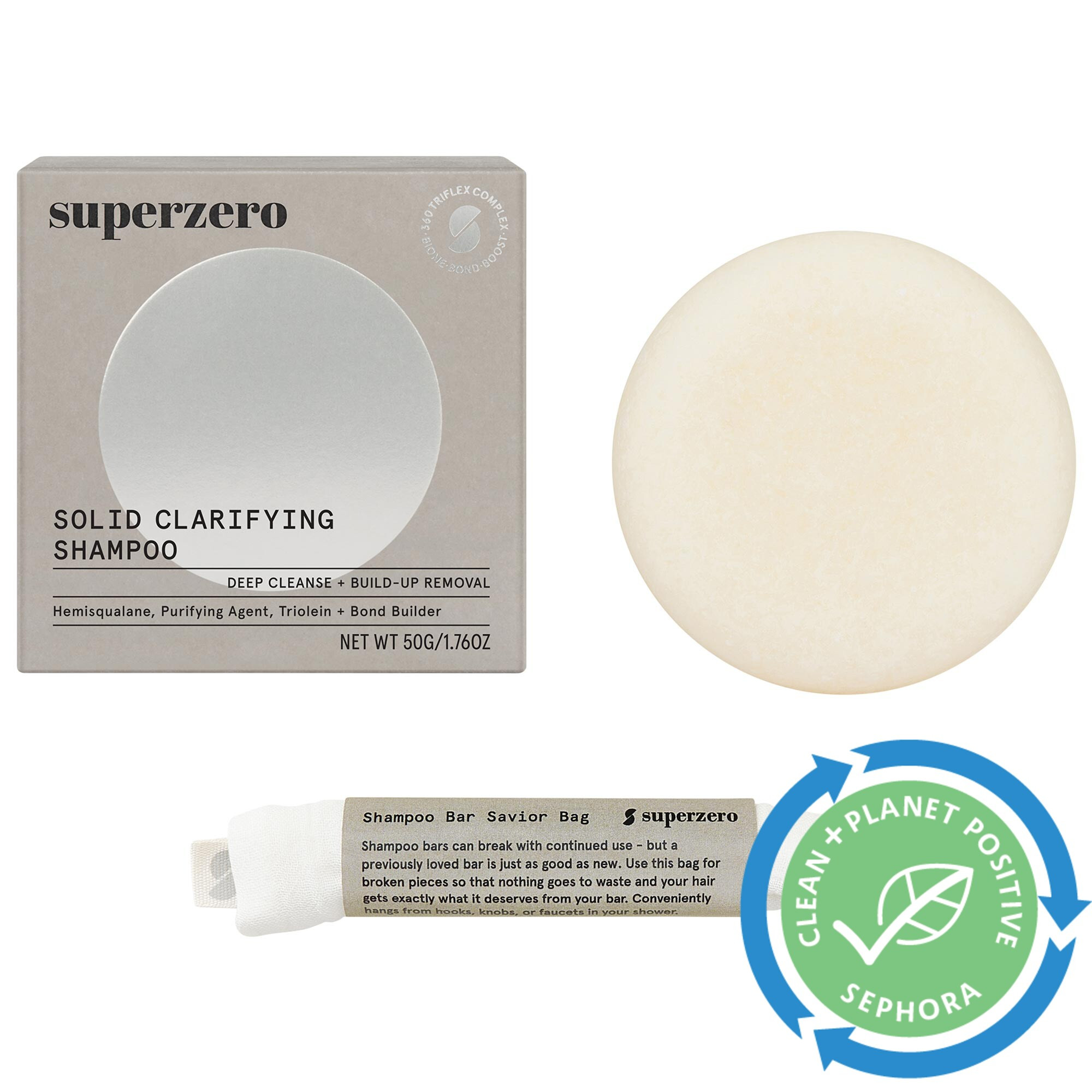 superzero Clarifying Shampoo Bar 2.35 oz / 67 mL | Sephora (US)