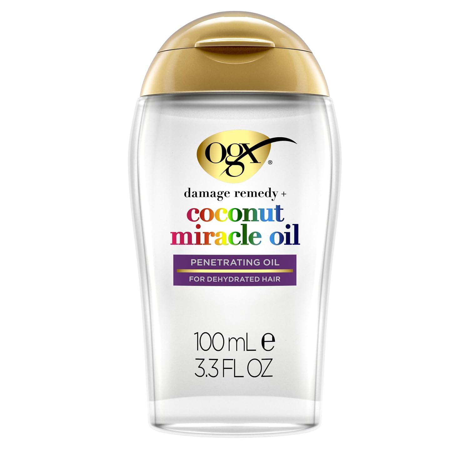 OGX Extra Strength Damage Remedy + Coconut Miracle Oil Penetrating Hair Oil Treatment, Hydrating Anti-Frizz Oil for Coarse, Dry Hair, Paraben-Free, Sulfated-Surfactants Free, 3.3 fl oz | Amazon (US)
