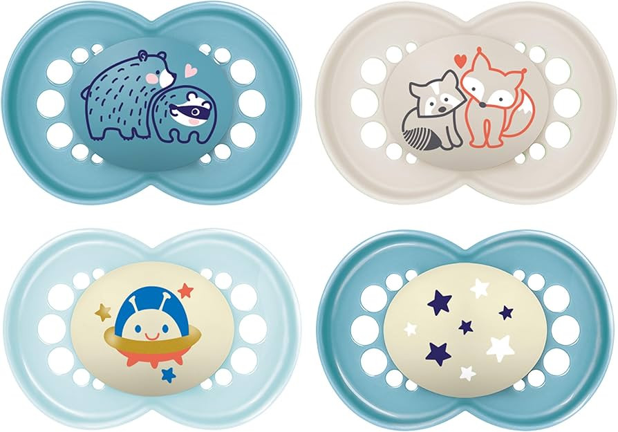MAM Original Day & Night Baby Pacifier, Nipple Shape Helps Promote Healthy Oral Development, Glow... | Amazon (US)