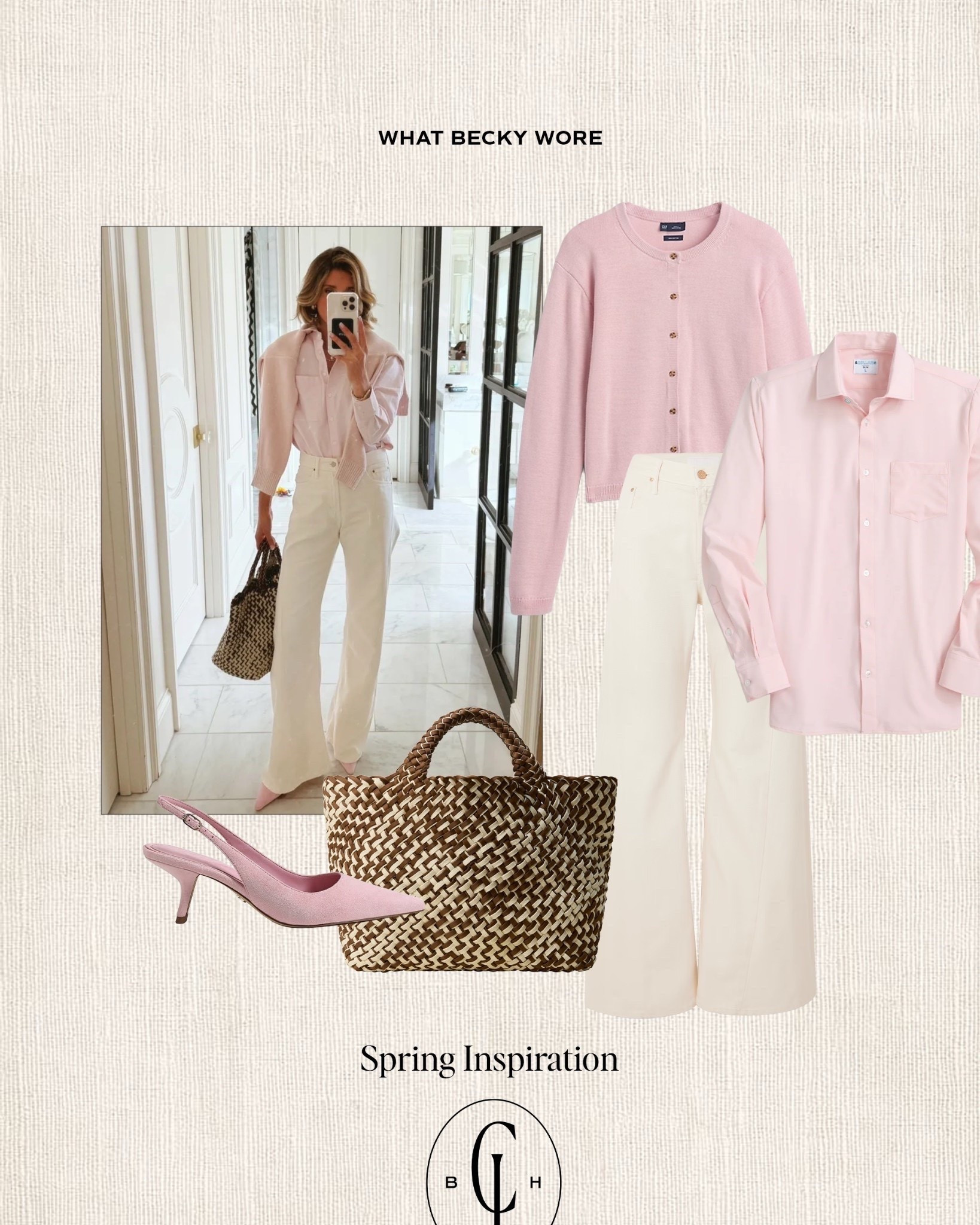 What Becky Wore | pale pink styled in the most sophisticated way.

#LTKootd