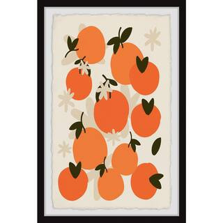 "Juicy Oranges" by Marmont Hill Framed Food Art Print 24 in. x 16 in. UABDES64BFPFL24 - The Home ... | The Home Depot
