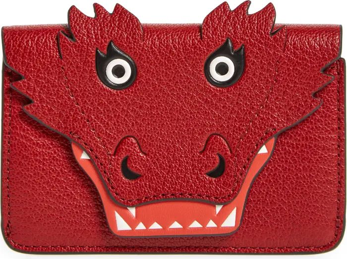 Anya Hindmarch Dragon Leather Card Case | Nordstrom | Nordstrom