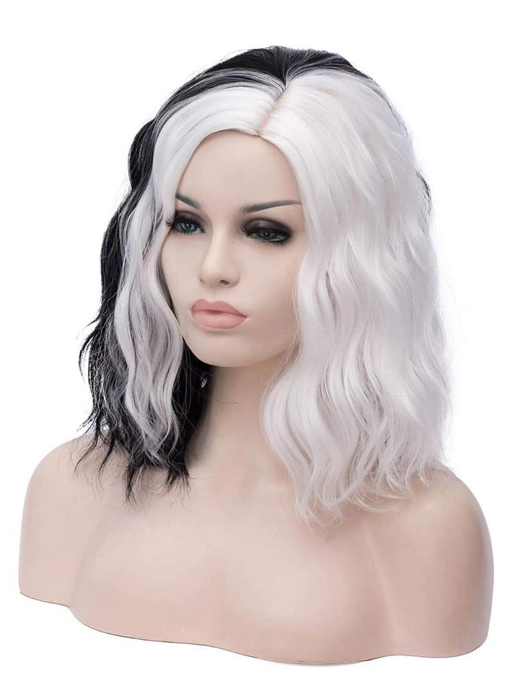 Two Tone Short Curly Wig | SHEIN