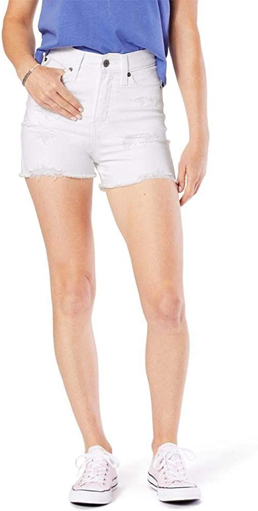Signature by Levi Strauss & Co. Gold Label Juniors High Rise Shortie Cut Off Shorts | Amazon (US)