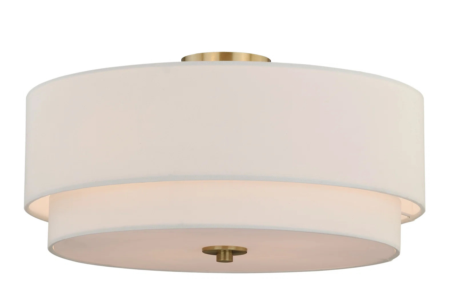 Amia 4 - Light 20.5'' Shaded Tiered Semi Flush Mount | Wayfair North America