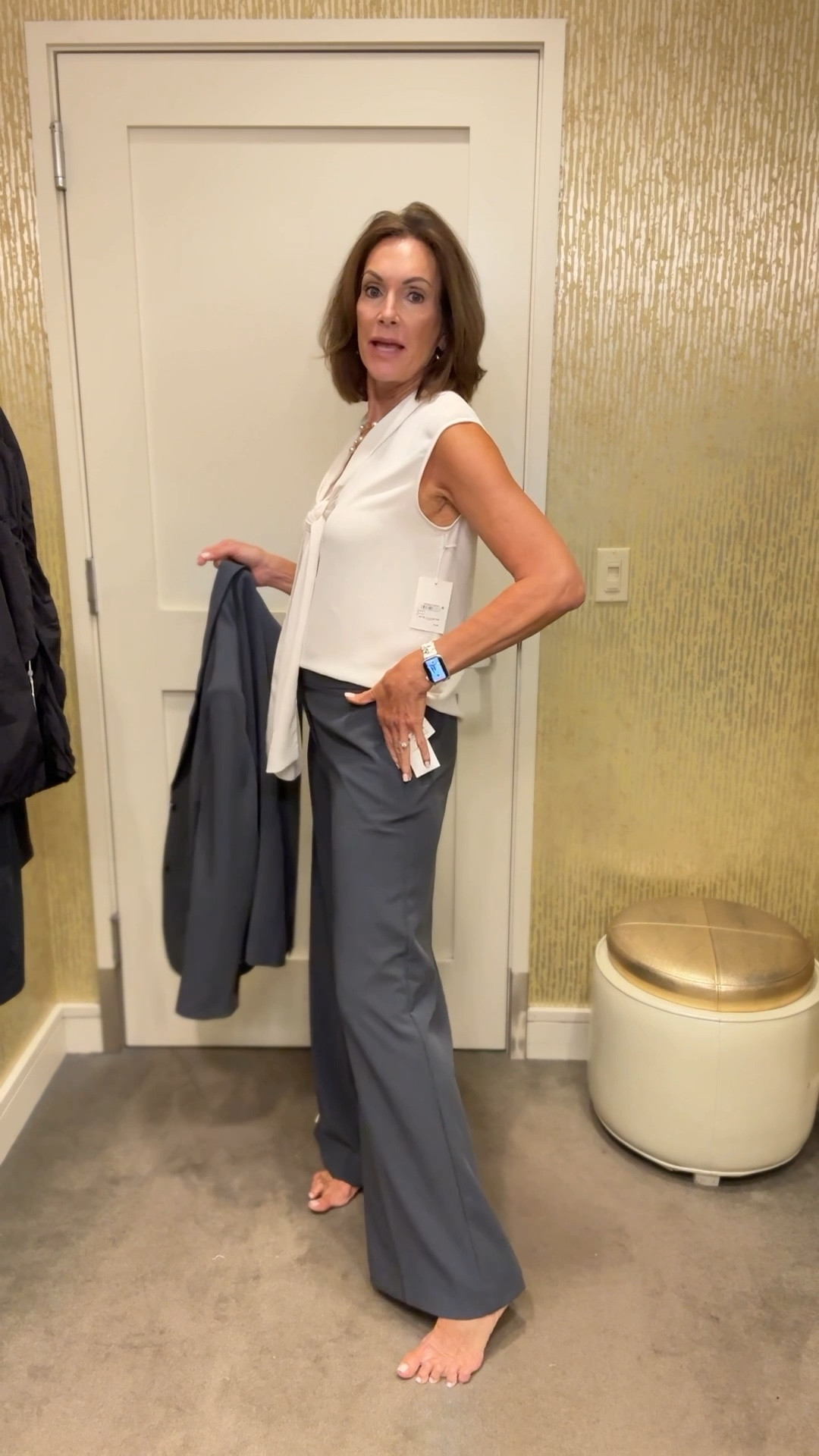 Tie neck top - M
Blazer - large (need a medium)
Trouser pants - size 8


Workwear outfit 

#LTKSaleAlert #LTKStyleTip #LTKWorkwear