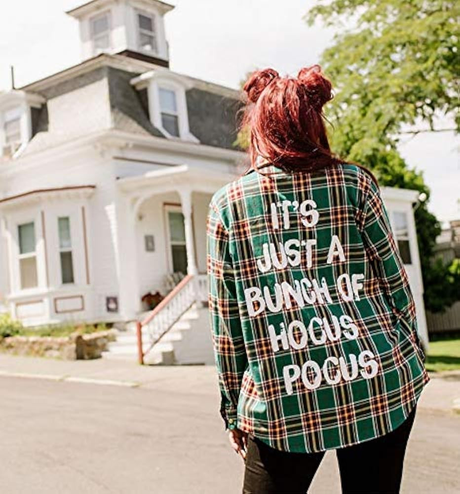 Disney Hocus Pocus Winifred Flannel Shirt | Amazon (US)
