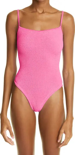 Hunza G Pamela Crinkle One-Piece Swimsuit | Nordstrom | Nordstrom