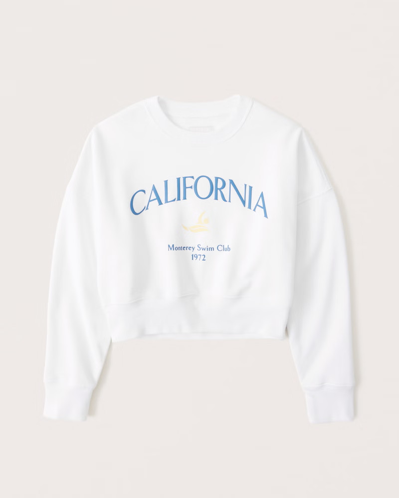 Women's Vintage Wedge Graphic Crew Sweatshirt | Women's Tops | Abercrombie.com | Abercrombie & Fitch (US)