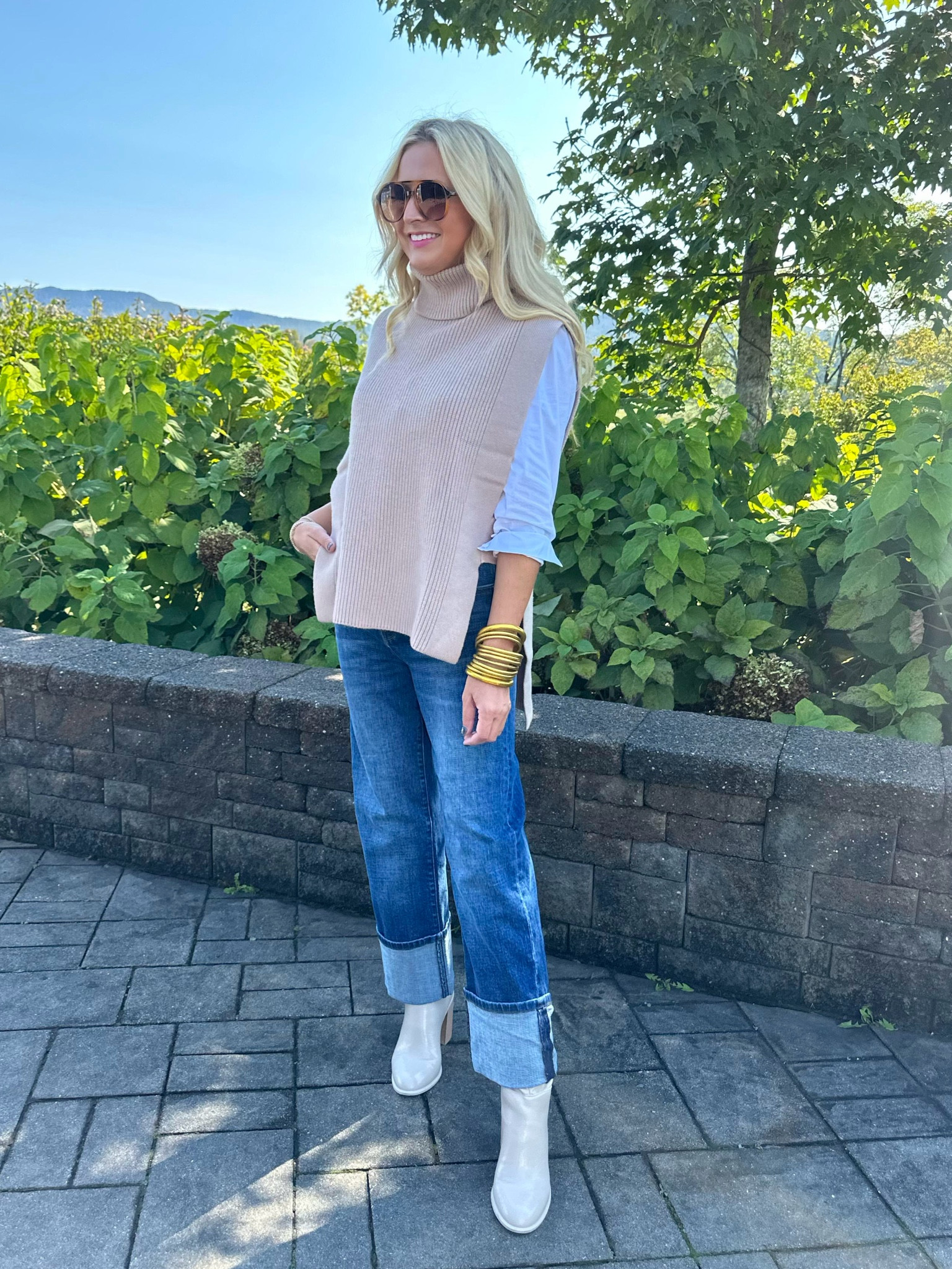 Love this poncho - I’m in the XS. The size 00 of jeans fit me the best!! Code FANCY15 for 15% off  

#LTKFindsUnder100 #LTKSeasonal #LTKStyleTip