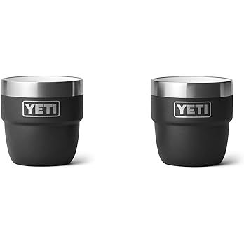 YETI Rambler 4 oz Stackable Cup, Stainless Steel, Vacuum Insulated Espresso/Coffee Cup, 2 Pack, B... | Amazon (US)